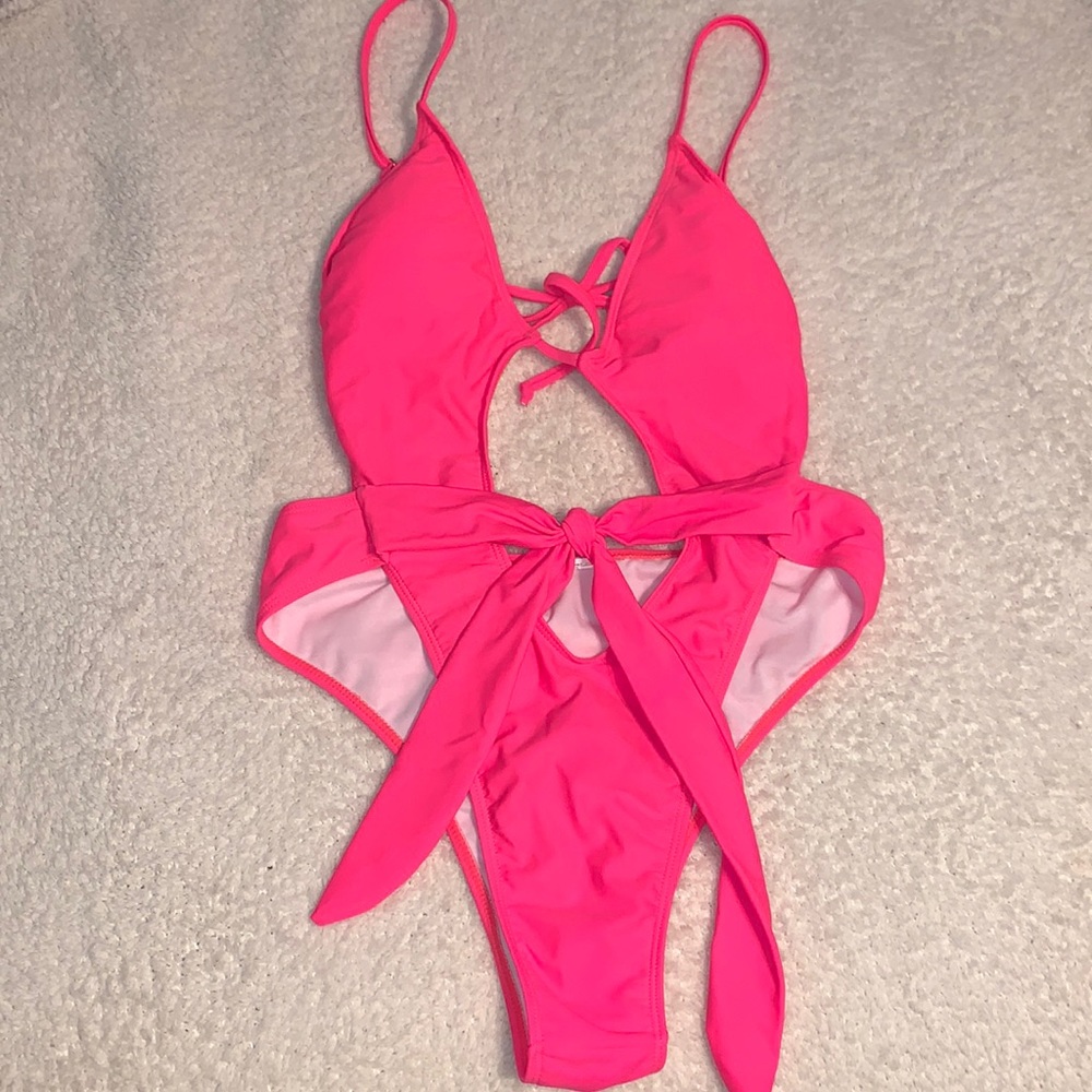 High cut High waisted Swimsuit adjustable straps